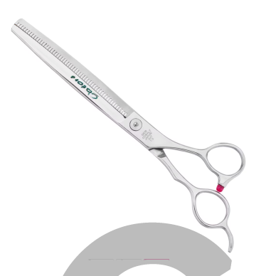 „Geib Gator Blender 7,5"“ – vienpusės filiravimo (retinimo) žirklės iš japoniško plieno, su 54 dantukais. 2 „Geib Gator Blender 7,5"“ – vienpusės filiravimo (retinimo) žirklės iš japoniško plieno, su 54 dantukais. 2