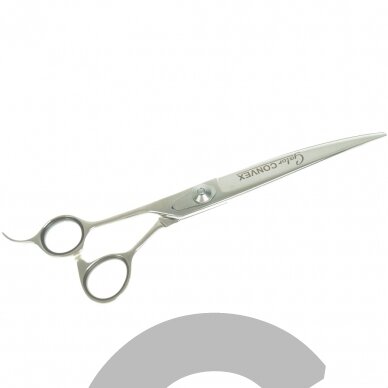 „Geib Gator Lefty Convex Scissor 8,5“-profesionalios žirklės, pagamintos iš japoniško nerūdijančio plieno, su vienpusiais mikropjūviais ir išgaubtais ašmenimis, kairiarankiams. „Geib Gator Lefty Convex Scissor 8,5“-profesionalios žirklės, pagamintos iš japoniško nerūdijančio plieno, su vienpusiais mikropjūviais ir išgaubtais ašmenimis, kairiarankiams.