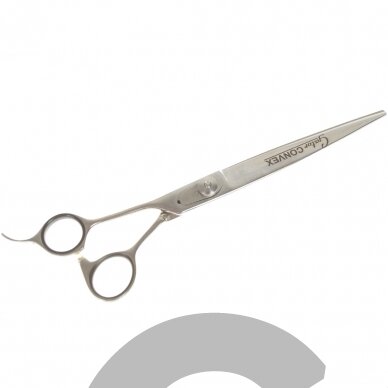 „Geib Gator Lefty Convex Scissor 8,5“-profesionalios žirklės, pagamintos iš japoniško nerūdijančio plieno, kairiarankiams. „Geib Gator Lefty Convex Scissor 8,5“-profesionalios žirklės, pagamintos iš japoniško nerūdijančio plieno, kairiarankiams.