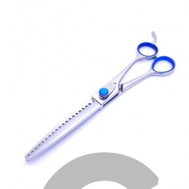 Geib Super Gator Chunker 7,5 "- profesionalios vienpusės filiravimo žirklės su ergonomiška rankena, pagamintos iš trigubai grūdinto nerūdijančio plieno. Geib Super Gator Chunker 7,5 "- profesionalios vienpusės filiravimo žirklės su ergonomiška rankena, pagamintos iš trigubai grūdinto nerūdijančio plieno.