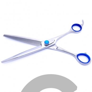 Geib Super Gator Thinning 7,5 "- profesionalios vienpusės filiravimo žirklės su ergonomiška rankena, pagamintos iš trigubai grūdinto nerūdijančio plieno, 48 dantukai. 1