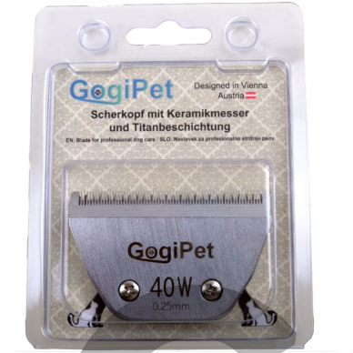 „GogiPet Snap On“ galvutės dydis 40W (0,25 mm) - ypač plati 1 „GogiPet Snap On“ galvutės dydis 40W (0,25 mm) - ypač plati 1