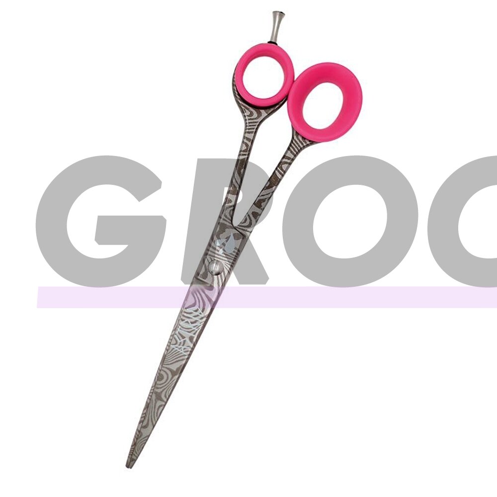 Groom Professional Astrid Curved Scissor 7,5" - lenktos žirklės su 19,5 cm mikro pjūviu.