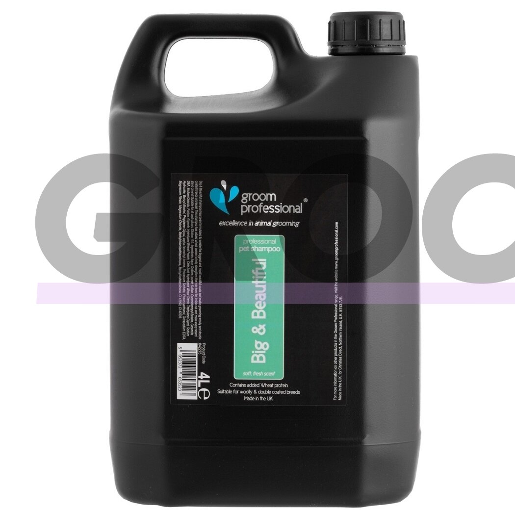 Groom Professional Big & Beautiful Volumising Shampoo - „Groom Professional“ šampūnas suteikiantis apimties tankiam kailiui. Talpa: 4L