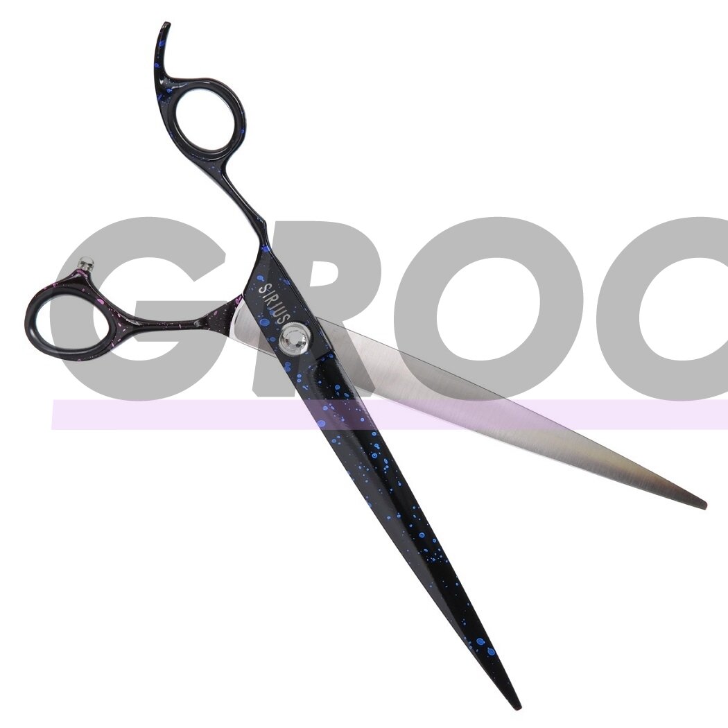 „Groom Professional Sirius“ kairiarankiams skirtos išlenktos žirklės 8,5 "- 21,5 cm. 2 „Groom Professional Sirius“ kairiarankiams skirtos išlenktos žirklės 8,5 "- 21,5 cm. 2