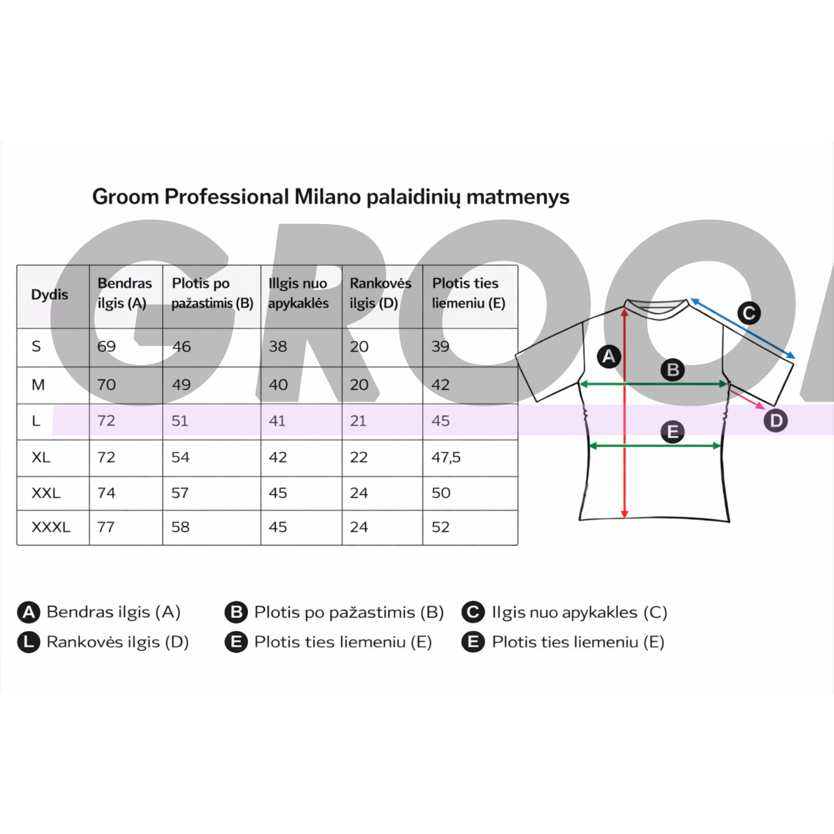 Groom Professional Milano Pink“ – groomerio (kirpėjo) švarkas / palaidinė su rožine apdaila, dydis L. 1
