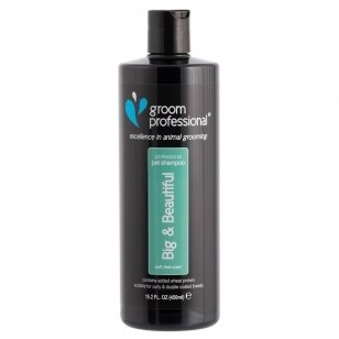 Groom Professional Big & Beautiful Volumising Shampoo - „Groom Professional“ šampūnas suteikiantis apimties tankiam kailiui. Talpa: 450ml