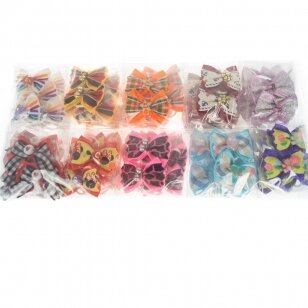 Groom Professional mišrių spalvų bantukai 100 vienetų - gražūs bantukai šunims, įvairių spalvų