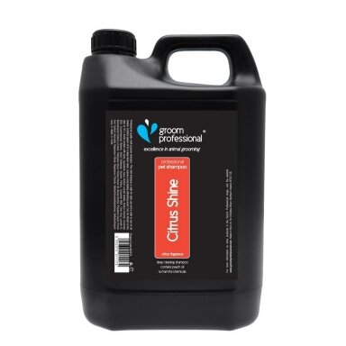 Groom Professional Citrus Shine Shampoo 4l - šampūnas riebiai odai, koncentratas 01:10 Groom Professional Citrus Shine Shampoo 4l - šampūnas riebiai odai, koncentratas 01:10