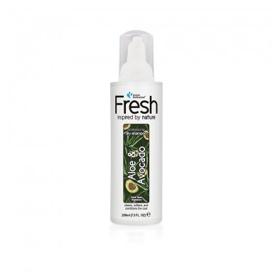 Groom Professional Fresh Aloe & Avocado Dry Shampoo 200ml - sausų putų šampūnas šunims su avokadų aliejumi ir alaviju Groom Professional Fresh Aloe & Avocado Dry Shampoo 200ml - sausų putų šampūnas šunims su avokadų aliejumi ir alaviju