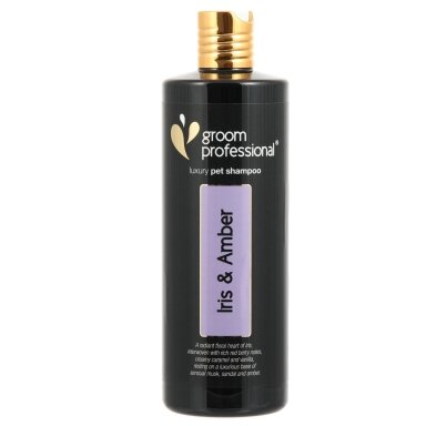 Groom Professional Iris & Amber Luxury Shampoo - prabangaus kvapo, blizgesį suteikiantis šampūnas. Talpa: 450ml Groom Professional Iris & Amber Luxury Shampoo - prabangaus kvapo, blizgesį suteikiantis šampūnas. Talpa: 450ml