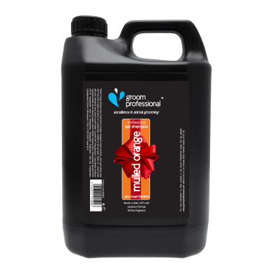 Groom Professional Mulled Orange Shampoo 4l - giliai valantis šampūnas, koncentratas. Koncentratas 1:12. Talpa: 4L