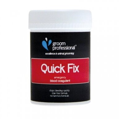 Groom Professional Quick Fix 30g - milteliai kraujavimui sustabdyti Groom Professional Quick Fix 30g - milteliai kraujavimui sustabdyti