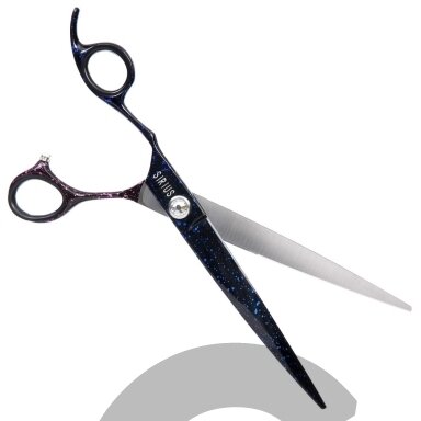 „Groom Professional Sirius“ lenktos žirkles 7,5 "- išlenktos žirklės kairiarankiams.