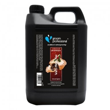 Groom Professional Warm Mince Pies Shampoo 4l - šampūnas su razinų, cinamono aromatu ir brendžio kvapu. Talpa: 4L