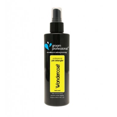 Groom Professional Wondercoat Detangling & Conditioning Spray - lengvinantis iššukavimą kondicionierius Groom Professional Wondercoat Detangling & Conditioning Spray - lengvinantis iššukavimą kondicionierius