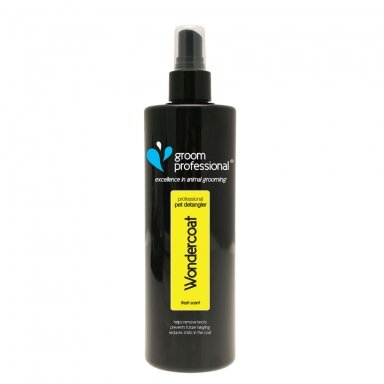 Groom Professional Wondercoat Detangling & Conditioning Spray - lengvinantis iššukavimą kondicionierius Groom Professional Wondercoat Detangling & Conditioning Spray - lengvinantis iššukavimą kondicionierius