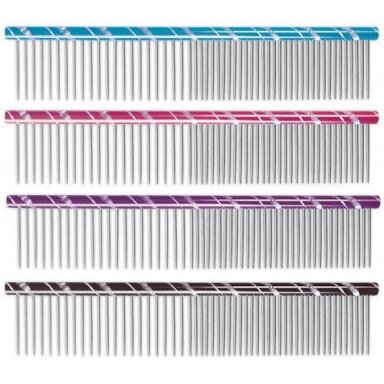 "Chadog" metalinės 19 cm šukos, sumaišytos 50/50 - galima rinktis iš 4 spalvų - Spalva: bordo