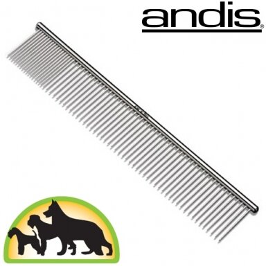 Andis 25cm metalinės šukos