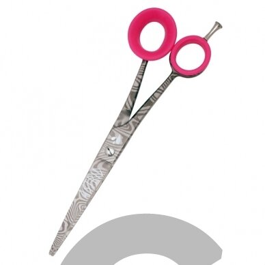 Groom Professional Astrid Left Curved Scissor 7 "- žirklės kairiarankiams, lenktos su 17,5 cm mikro pjūviu. Groom Professional Astrid Left Curved Scissor 7 "- žirklės kairiarankiams, lenktos su 17,5 cm mikro pjūviu.