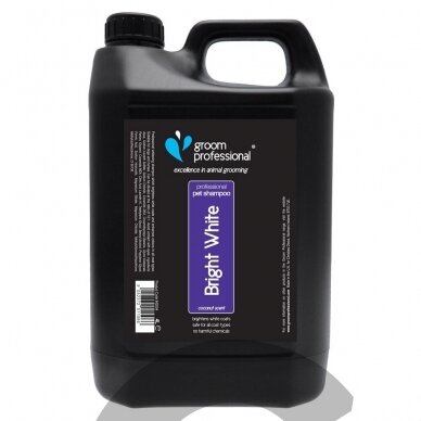 Groom Professional Bright White Shampoo - šampūnas baltam ir šviesiam kailiui 4L. Groom Professional Bright White Shampoo - šampūnas baltam ir šviesiam kailiui 4L.