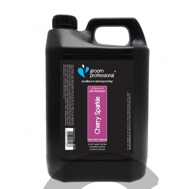 Groom Professional Cherry Sparkle Shampoo - šampūnas visų tipų kailiui Groom Professional Cherry Sparkle Shampoo - šampūnas visų tipų kailiui