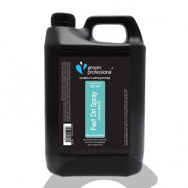 Groom Professional Fast Dri Spray Ocean Breeze - preparatas sutrumpinantis džiūvimo laiką 50% Groom Professional Fast Dri Spray Ocean Breeze - preparatas sutrumpinantis džiūvimo laiką 50%