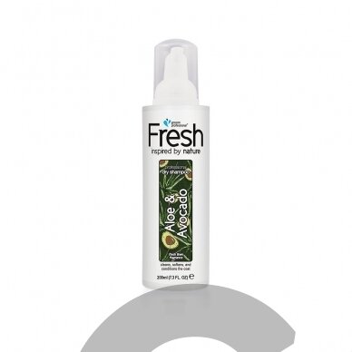 Groom Professional Fresh Aloe & Avocado Dry Shampoo 200ml - sausų putų šampūnas šunims su avokadų aliejumi ir alaviju Groom Professional Fresh Aloe & Avocado Dry Shampoo 200ml - sausų putų šampūnas šunims su avokadų aliejumi ir alaviju