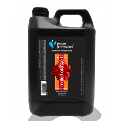 Groom Professional Mulled Orange Shampoo 4l - giliai valantis šampūnas, koncentratas. Koncentratas 1:12. Talpa: 4L Groom Professional Mulled Orange Shampoo 4l - giliai valantis šampūnas, koncentratas. Koncentratas 1:12. Talpa: 4L