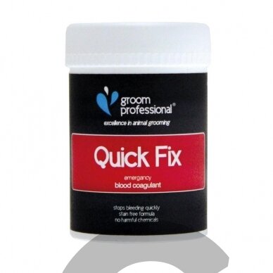 Groom Professional Quick Fix 30g - milteliai kraujavimui sustabdyti Groom Professional Quick Fix 30g - milteliai kraujavimui sustabdyti