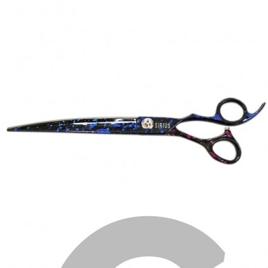 Groom Professional Sirius Curved Scissors 8" - 20 cm lenktos žirklės. Groom Professional Sirius Curved Scissors 8" - 20 cm lenktos žirklės.