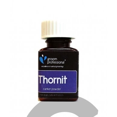 Groom Professional Thornit Ear Powder - gydomieji milteliai, apsaugantys nuo ausų, odos ir išangės infekcijos Groom Professional Thornit Ear Powder - gydomieji milteliai, apsaugantys nuo ausų, odos ir išangės infekcijos