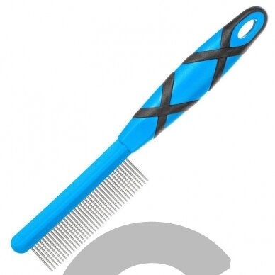 "Groom Professional" dantų šukos - šukos su artimais dantukais, plastikine rankena, 22 cm ilgio