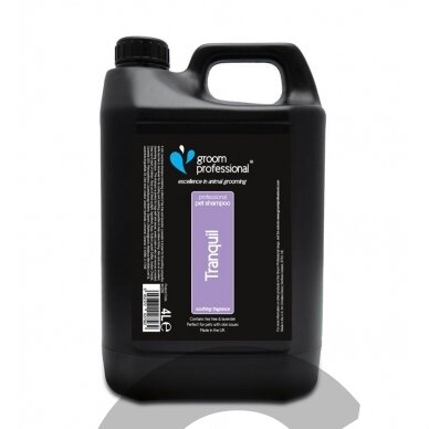 Groom Professional Tranquil Deodorising Shampoo - gaivus šampūnas, pašalinantis nemalonų kvapą. Talpa: 4L Groom Professional Tranquil Deodorising Shampoo - gaivus šampūnas, pašalinantis nemalonų kvapą. Talpa: 4L
