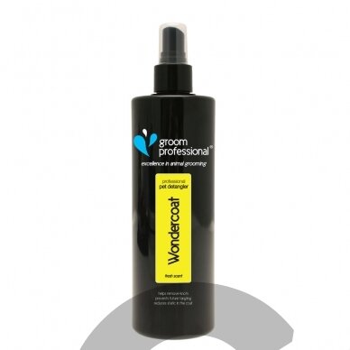 Groom Professional Wondercoat Detangling & Conditioning Spray - lengvinantis iššukavimą kondicionierius Groom Professional Wondercoat Detangling & Conditioning Spray - lengvinantis iššukavimą kondicionierius