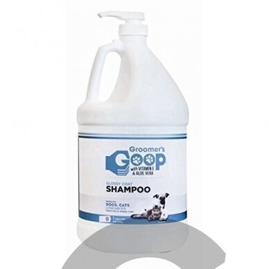 Groomer`s Goop Glossy Coat Pet Shampoo - šampūnas visų tipų kailiui su alaviju ir vitaminu E 1