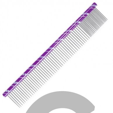 "Chadog" metalinės šukos 20 cm mišrios 80/20 - 4 spalvų pasirinkimas - Spalva: violetinė