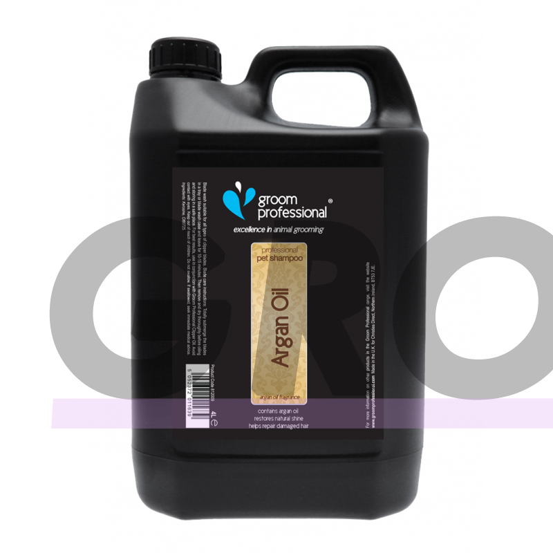 Groom Professional Argan Oil Shampoo - увлажняющий шампунь с маслом арганы для сухих волос. Емкость: 4L Groom Professional Argan Oil Shampoo - увлажняющий шампунь с маслом арганы для сухих волос. Емкость: 4L