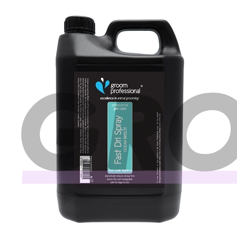 Groom Professional Fast Dri Spray Ocean Breeze - preparatas sutrumpinantis džiūvimo laiką 50% Groom Professional Fast Dri Spray Ocean Breeze - preparatas sutrumpinantis džiūvimo laiką 50%