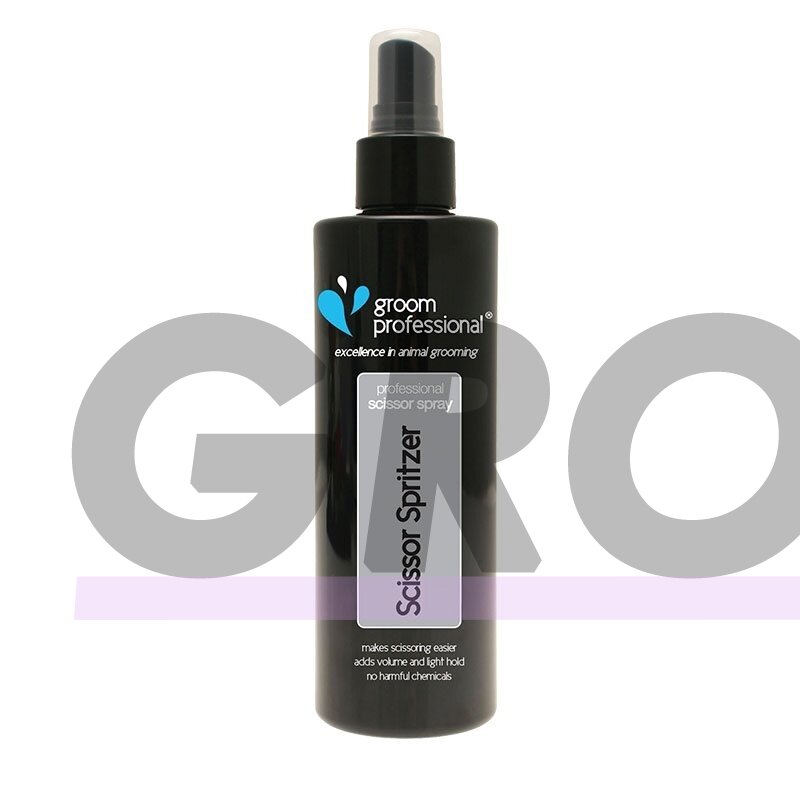 Groom Professional Scissor Spritzer - priemonė palengvinanti kirpimą žirklėmis Groom Professional Scissor Spritzer - priemonė palengvinanti kirpimą žirklėmis