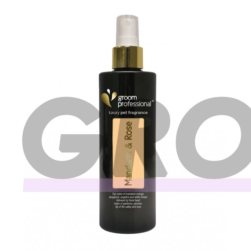 Groom Professional Mandarin & Rose Luxury Cologne - prabangus kvapusis vanduo šunims su mandarino ir rožės atspalviu - Talpa: 500ml Groom Professional Mandarin & Rose Luxury Cologne - prabangus kvapusis vanduo šunims su mandarino ir rožės atspalviu - Talpa: 500ml