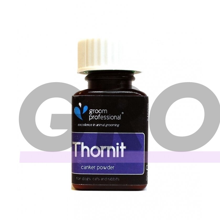 Groom Professional Thornit Ear Powder - gydomieji milteliai, apsaugantys nuo ausų, odos ir išangės infekcijos Groom Professional Thornit Ear Powder - gydomieji milteliai, apsaugantys nuo ausų, odos ir išangės infekcijos