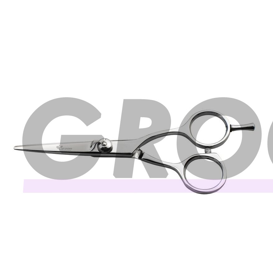 Groom Professional Allievo 5" - poliruotos nerūdijančio plieno tiesios žirklės. Groom Professional Allievo 5" - poliruotos nerūdijančio plieno tiesios žirklės.