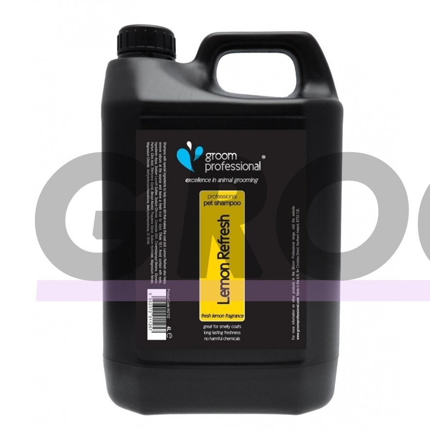 Groom Professional Lemon Refresh Shampoo - riebalus šalinantis ir atgaivinantis šampūnas Groom Professional Lemon Refresh Shampoo - riebalus šalinantis ir atgaivinantis šampūnas