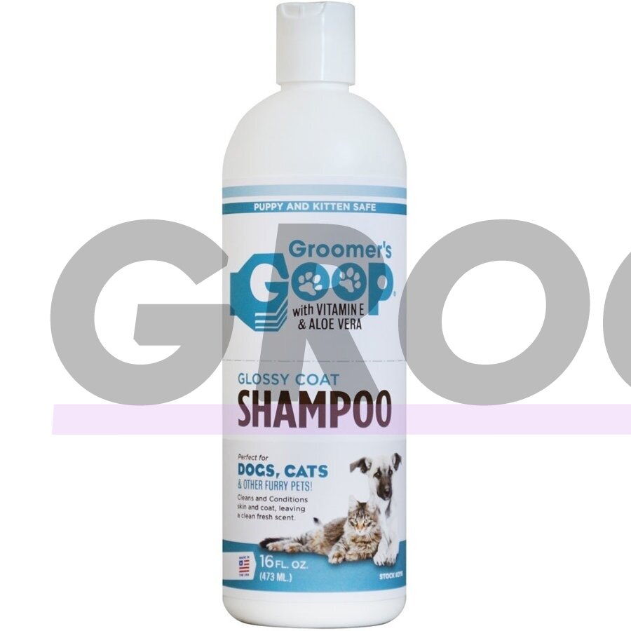 Groomer`s Goop Glossy Coat Pet Shampoo - šampūnas visų tipų kailiui su alaviju ir vitaminu E