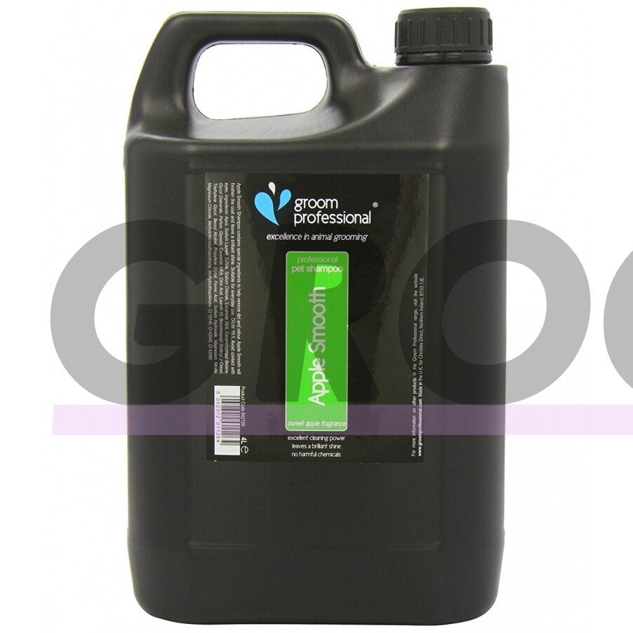 Groom Professional Apple Smooth Shampoo 4L - universalus šampūnas su žaliųjų obuolių ekstraktu. Talpa: 4L