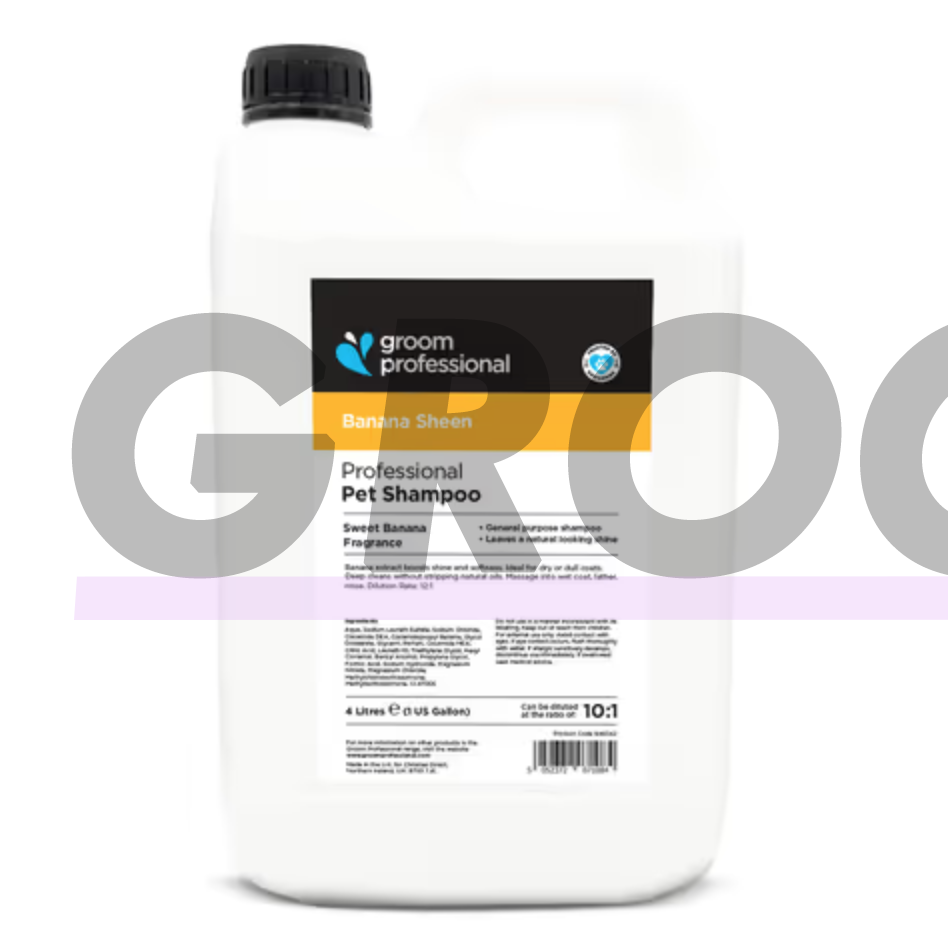 Groom Professional Banana Sheen Shampoo - drėkinamasis šampūnas visų tipų plaukams 1 Groom Professional Banana Sheen Shampoo - drėkinamasis šampūnas visų tipų plaukams 1