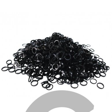 Резинки из латекса Show Tech черные 1000 шт, диаметр 0,8 см 1