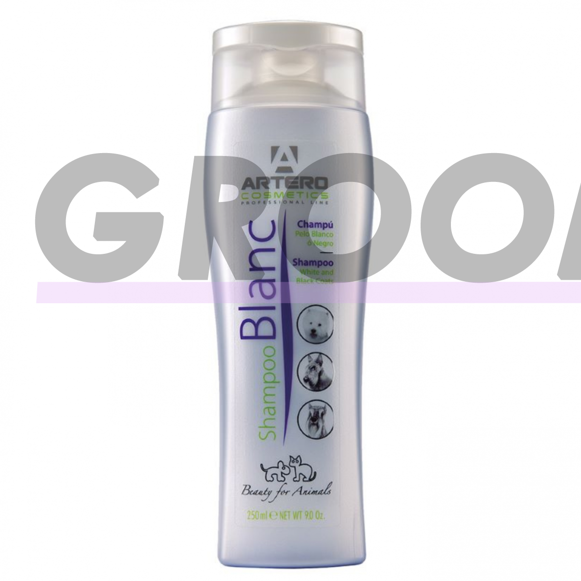 „Artero Blanc“ Shampoo - spalvą paryškinantis šampūnas šunims, skirtas baltam, juodam ir sidabriniam kailiui 6 „Artero Blanc“ Shampoo - spalvą paryškinantis šampūnas šunims, skirtas baltam, juodam ir sidabriniam kailiui 6