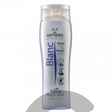 „Artero Blanc“ Shampoo - spalvą paryškinantis šampūnas šunims, skirtas baltam, juodam ir sidabriniam kailiui 6 „Artero Blanc“ Shampoo - spalvą paryškinantis šampūnas šunims, skirtas baltam, juodam ir sidabriniam kailiui 6
